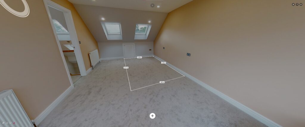 Matterport measurement tool- example in residential property