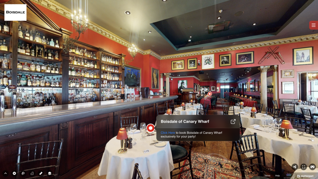 Matterport Tours in Events Space Marketing