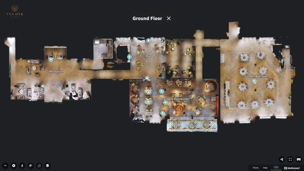 Live Event Spaces with Virtual Tours