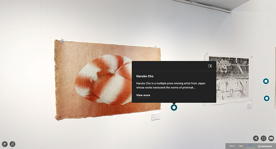 screenshot of a virtual tour of a commercial office space