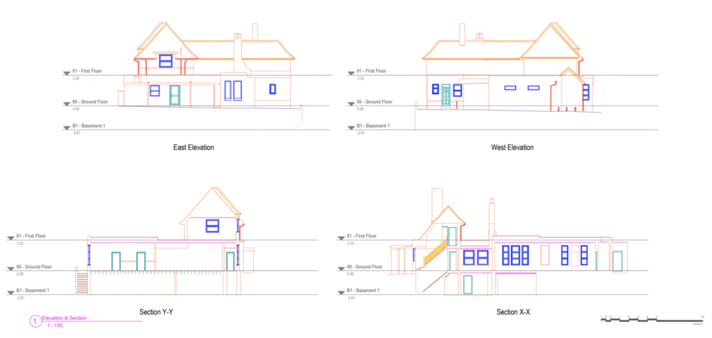 Creating Floor Plans and Elevations from 3D Tour Data 4 Elevation Example